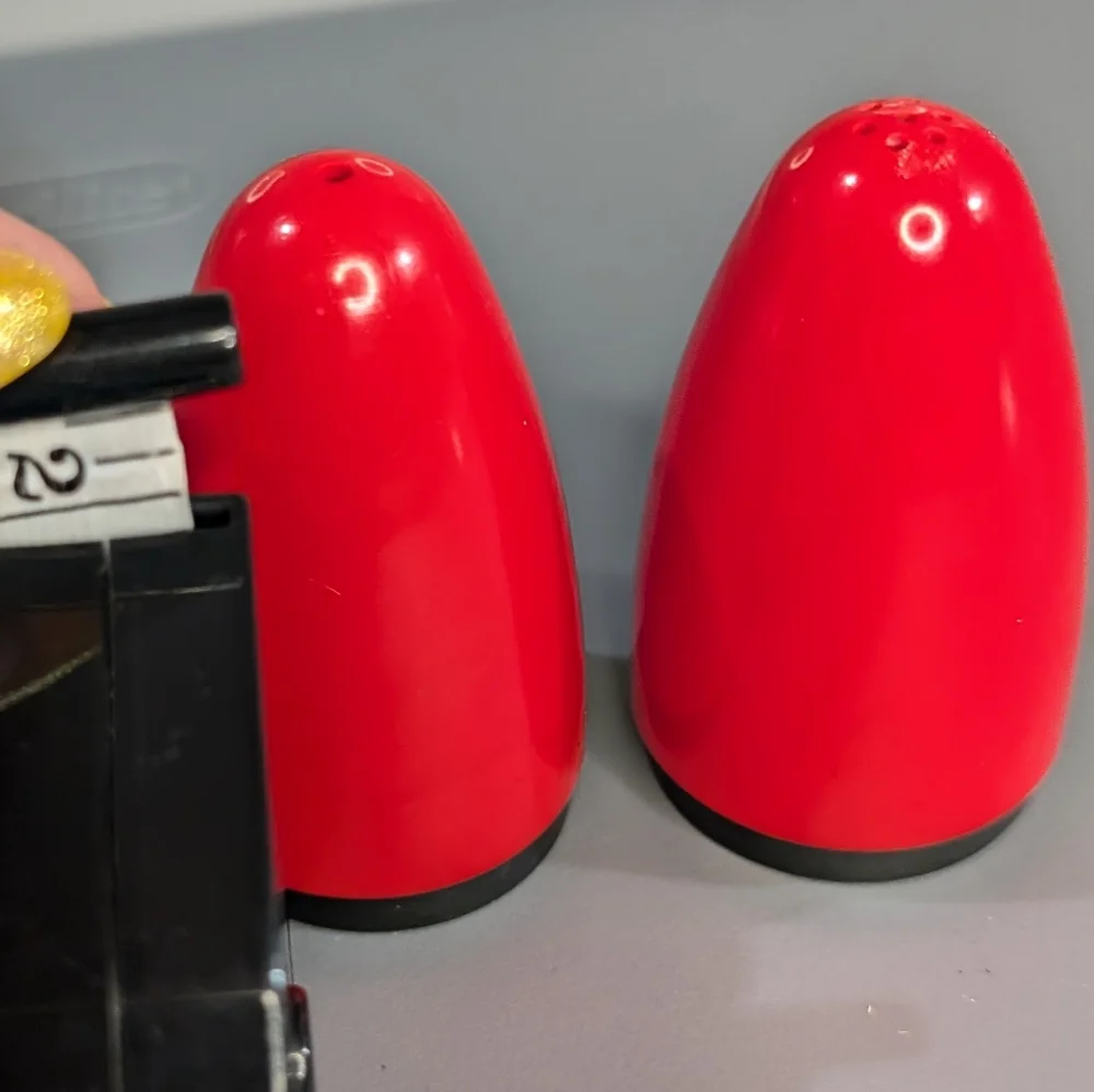 Melaware‎ Melmex melamine vintage MCM torpedo red salt & pepper set